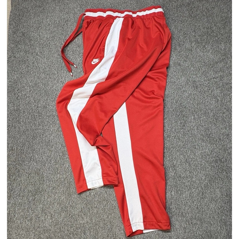 Nike Air Track‎ Pants Men's XL Knit University Red White Loose Fit Jogger AR1831